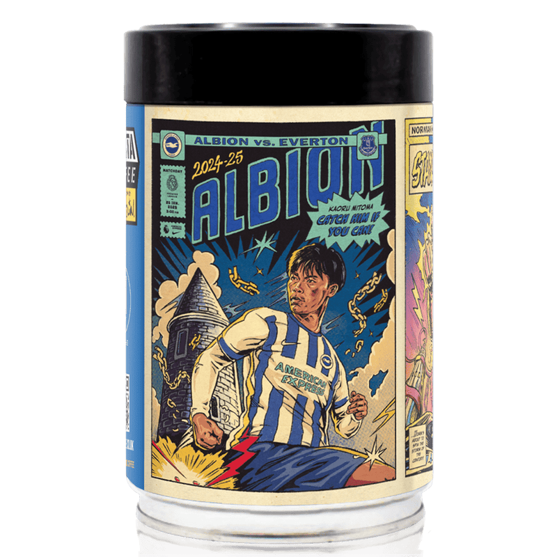 BHAFC Brighton & Hove Albion Football Club - Collectible Art Coffee Tin | 250g Luxury Blend | Free UK Delivery