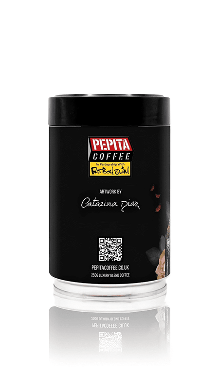 Catarina Diaz - Time Traveller - Collectable Art Coffee Tin | 250g Luxury Blend Coffee | Free UK Delivery