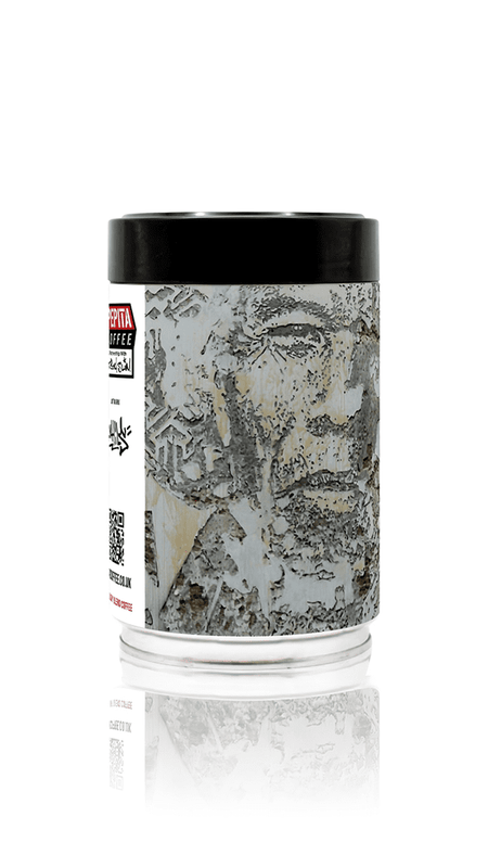 Pepita Coffee x Fatboy Slim Presents Vhils – Bangkok Collectable Art Coffee Tin