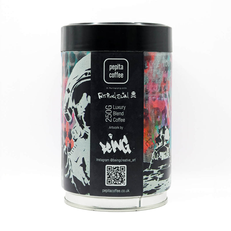 Being - Moonman | Collectable Art Tin | 250g Luxury Blend Coffee | Free UK Delivery