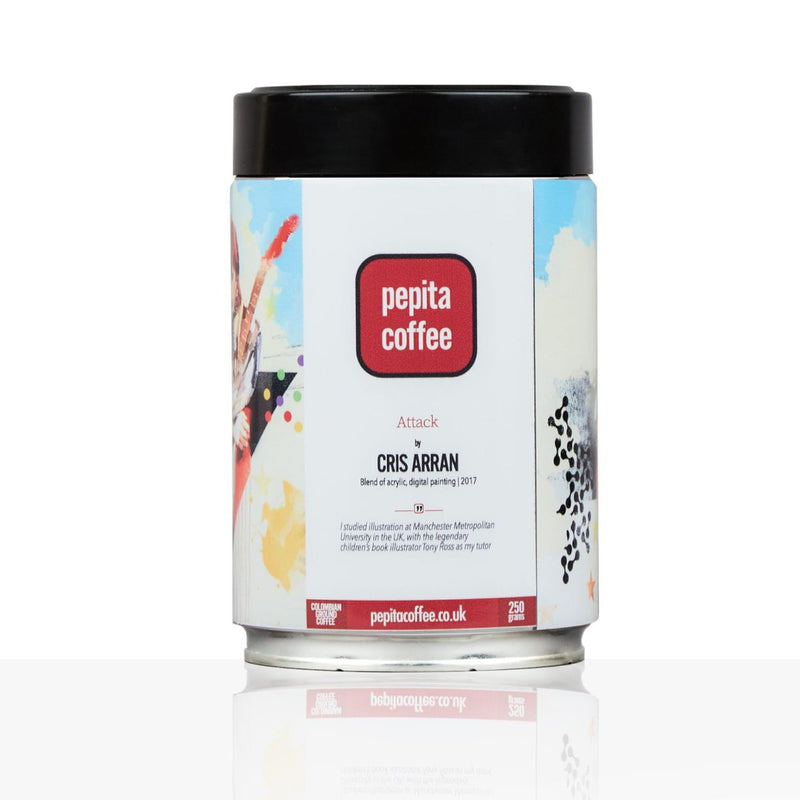Chris Arran - Bowie | Collectable Art Tin | 250g Luxury Blend Coffee | Free UK Delivery