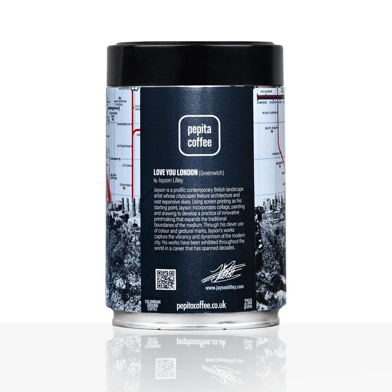 Jayson Lilley - Love you London Greenwich | 250g Luxury Blend Coffee | Free UK Delivery