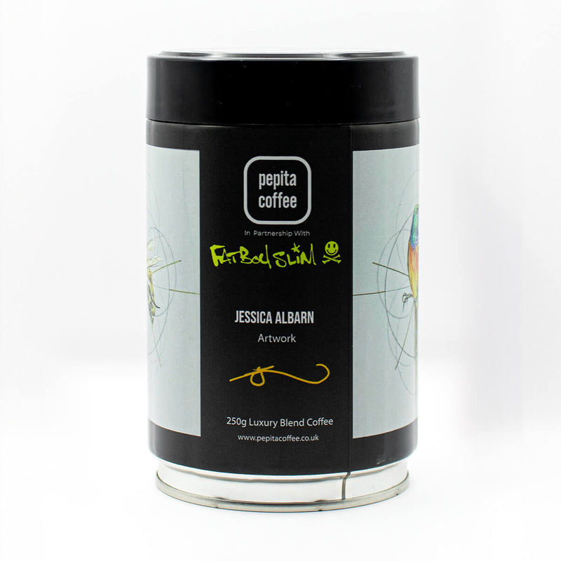 Jessica Albarn - Collectable Art Tin | 250g Luxury Blend Coffee | Free UK Delivery