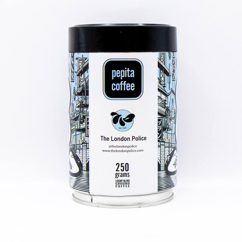 The London Police - Collectable Art Tin | 250g Luxury Blend Coffee | Free UK Delivery