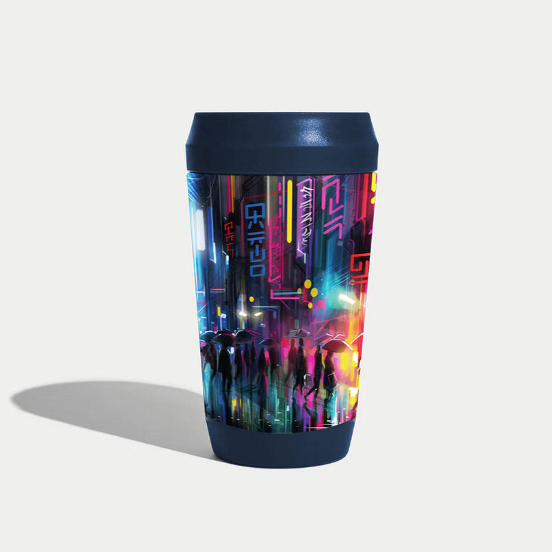 Travel Cup by Dan Kitchener - Streets of Neon (12 oz)