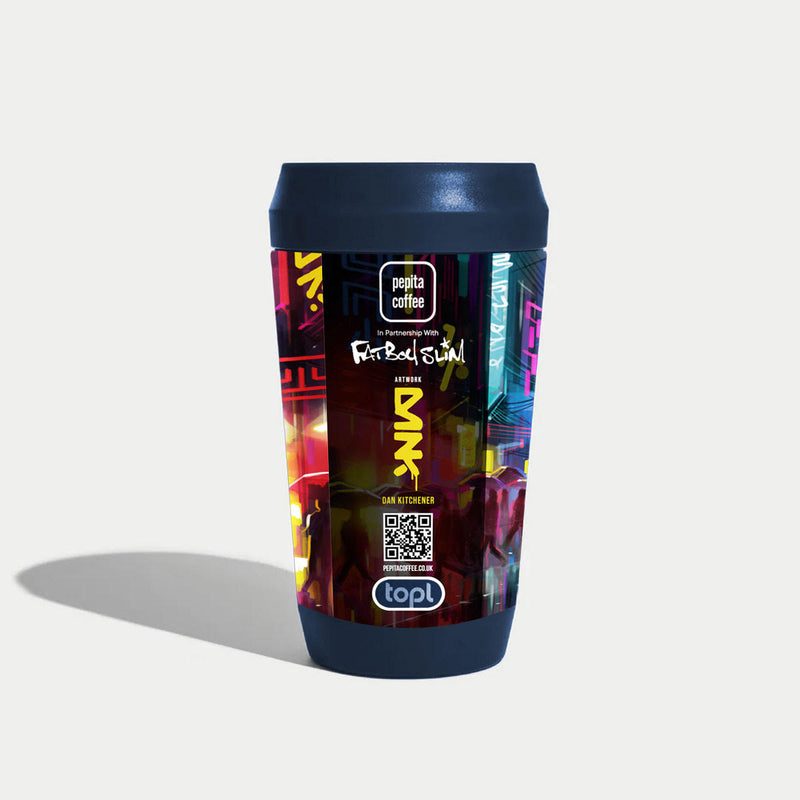 Travel Cup by Dan Kitchener - Streets of Neon (12 oz)