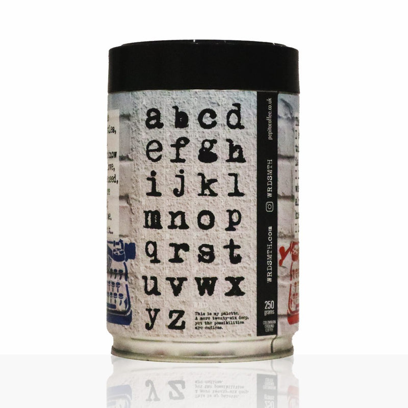 WRDSMTH - Collectable Art Tin | 250g Luxury Blend Coffee | Free UK Delivery